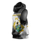 Custom Ghana Football Sleeveless Hoodie 2026 Go Black Stars Black Adinkra Pattern - African Pride