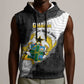 Custom Ghana Football Sleeveless Hoodie 2026 Go Black Stars Black Adinkra Pattern - African Pride
