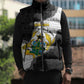 Custom Ghana Football Sleeveless Puffer Jacket 2026 Go Black Stars Black Adinkra Pattern - African Pride