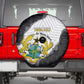 Custom Ghana Football Spare Tire Cover 2026 Go Black Stars Black Adinkra Pattern - African Pride