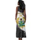 Custom Ghana Football Tank Maxi Dress 2026 Go Black Stars Black Adinkra Pattern - African Pride