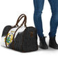 Custom Ghana Football Travel Bag 2026 Go Black Stars Black Adinkra Pattern - African Pride