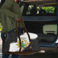 Custom Ghana Football Travel Bag 2026 Go Black Stars Black Adinkra Pattern - African Pride