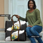 Custom Ghana Football Travel Bag 2026 Go Black Stars Black Adinkra Pattern - African Pride