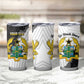 Custom Ghana Football Tumbler Cup 2026 Go Black Stars Black Adinkra Pattern - African Pride