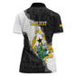 Custom Ghana Football Women Polo Shirt 2026 Go Black Stars Black Adinkra Pattern LT14