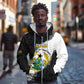 Custom Ghana Football Zip Hoodie 2026 Go Black Stars Black Adinkra Pattern - African Pride
