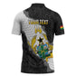 Custom Ghana Football Zipper Polo Shirt 2026 Go Black Stars Black Adinkra Pattern - African Pride