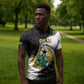 Custom Ghana Football Zipper Polo Shirt 2026 Go Black Stars Black Adinkra Pattern - African Pride