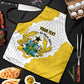 Custom Ghana Football Apron 2026 Go Black Stars Yellow Adinkra Pattern - African Pride