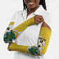 Custom Ghana Football Arm Sleeves 2026 Go Black Stars Yellow Adinkra Pattern - African Pride
