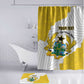 Custom Ghana Football Bathroom Set 2026 Go Black Stars Yellow Adinkra Pattern - African Pride
