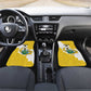 Custom Ghana Football Car Mats 2026 Go Black Stars Yellow Adinkra Pattern - African Pride