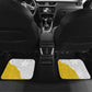 Custom Ghana Football Car Mats 2026 Go Black Stars Yellow Adinkra Pattern - African Pride