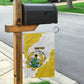 Custom Ghana Football Garden Flag 2026 Go Black Stars Yellow Adinkra Pattern - African Pride
