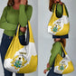 Custom Ghana Football Grocery Bag 2026 Go Black Stars Yellow Adinkra Pattern - African Pride