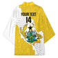Custom Ghana Football Kimono 2026 Go Black Stars Yellow Adinkra Pattern - African Pride