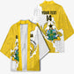 Custom Ghana Football Kimono 2026 Go Black Stars Yellow Adinkra Pattern - African Pride