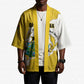 Custom Ghana Football Kimono 2026 Go Black Stars Yellow Adinkra Pattern - African Pride