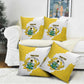 Custom Ghana Football Pillow Cover 2026 Go Black Stars Yellow Adinkra Pattern - African Pride
