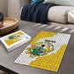 Custom Ghana Football Puzzle 2026 Go Black Stars Yellow Adinkra Pattern - African Pride