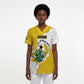 Custom Ghana Football Scrub Top 2026 Go Black Stars Yellow Adinkra Pattern - African Pride