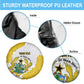 Custom Ghana Football Spare Tire Cover 2026 Go Black Stars Yellow Adinkra Pattern - African Pride