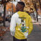 Custom Ghana Football Sweatshirt 2026 Go Black Stars Yellow Adinkra Pattern - African Pride