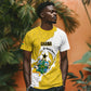Custom Ghana Football T shirt 2026 Go Black Stars Yellow Adinkra Pattern LT14