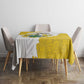 Custom Ghana Football Tablecloth 2026 Go Black Stars Yellow Adinkra Pattern - African Pride