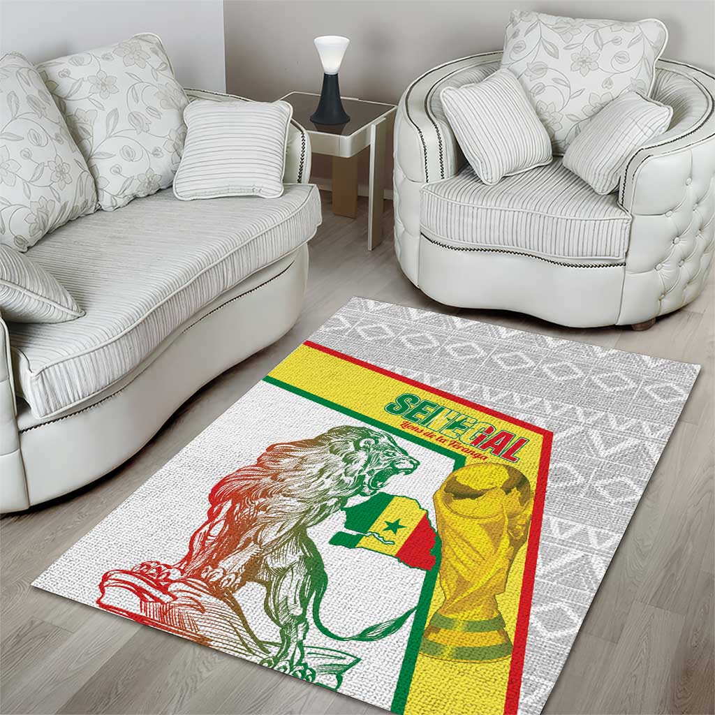 Senegal Football Area Rug 2026 Come On Lions de la Teranga - African Pride