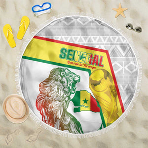 Senegal Football Beach Blanket 2026 Come On Lions de la Teranga - African Pride
