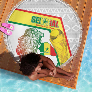 Senegal Football Beach Blanket 2026 Come On Lions de la Teranga - African Pride
