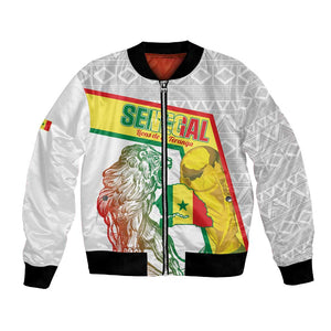 Personalized Senegal Football Bomber Jacket 2026 Come On Lions de la Teranga - African Pride
