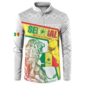 Personalized Senegal Football Button Sweatshirt 2026 Come On Lions de la Teranga