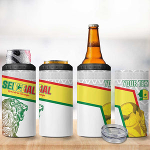 Personalized Senegal Football 4 in 1 Can Cooler Tumbler 2026 Come On Lions de la Teranga - African Pride