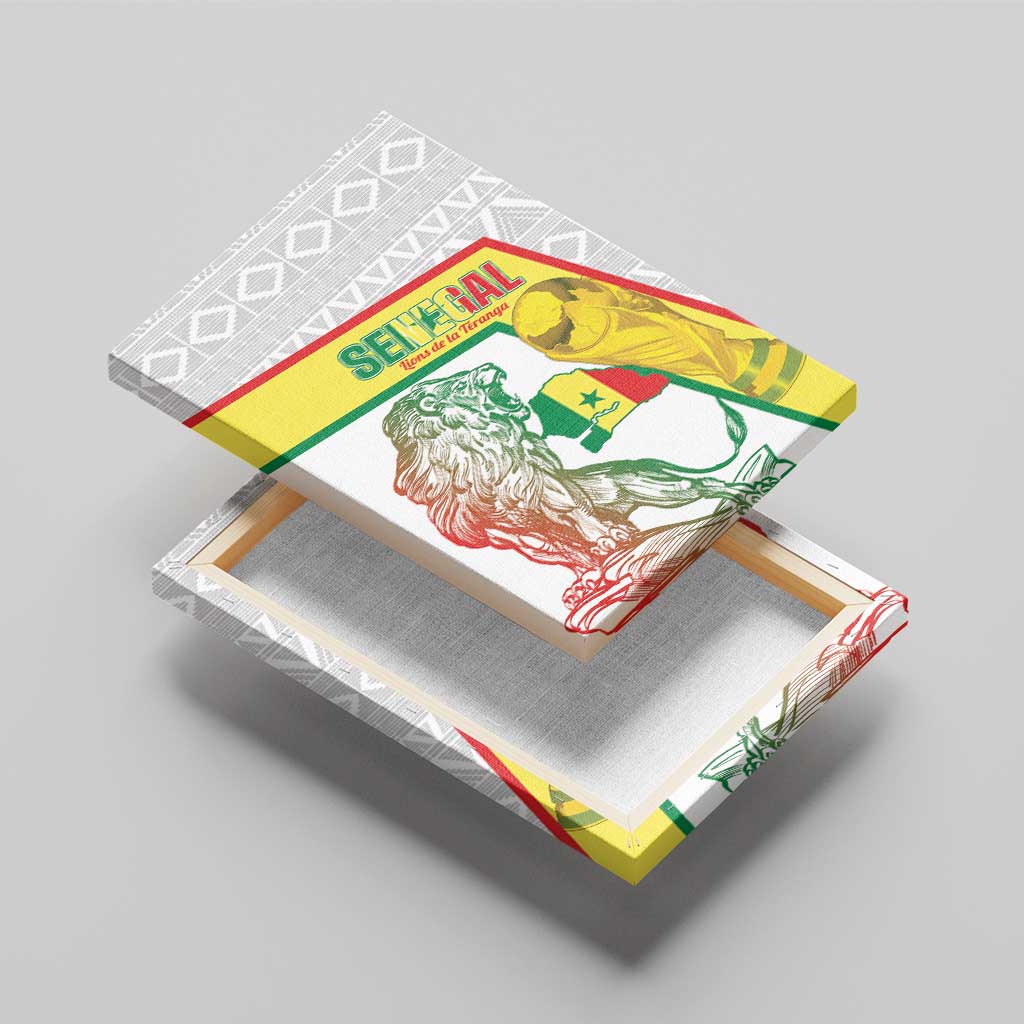 Senegal Football Canvas Wall Art 2026 Come On Lions de la Teranga - African Pride