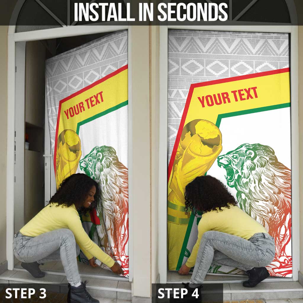 Personalized Senegal Football Door Cover 2026 Come On Lions de la Teranga - African Pride