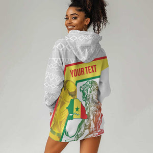 Personalized Senegal Football Hoodie Dress 2026 Come On Lions de la Teranga - African Pride