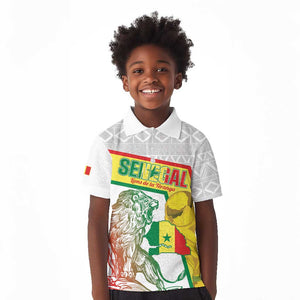 Personalized Senegal Football Kid Polo Shirt 2026 Come On Lions de la Teranga LT14