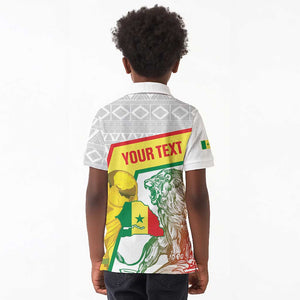 Personalized Senegal Football Kid Polo Shirt 2026 Come On Lions de la Teranga LT14