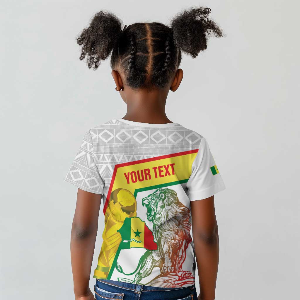 Personalized Senegal Football Kid T shirt 2026 Come On Lions de la Teranga LT14