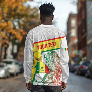 Personalized Senegal Football Long Sleeve Shirt 2026 Come On Lions de la Teranga - African Pride