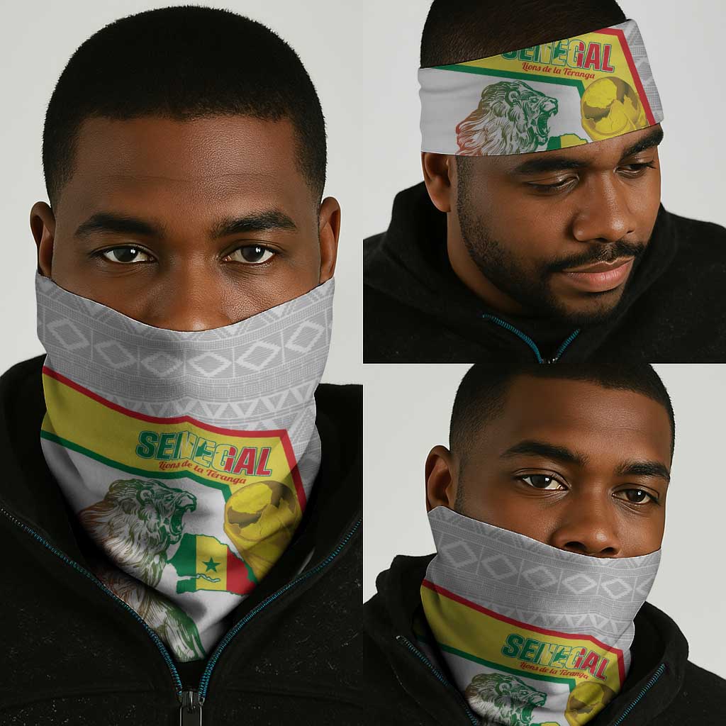 Senegal Football Neck Gaiter 2026 Come On Lions de la Teranga - African Pride