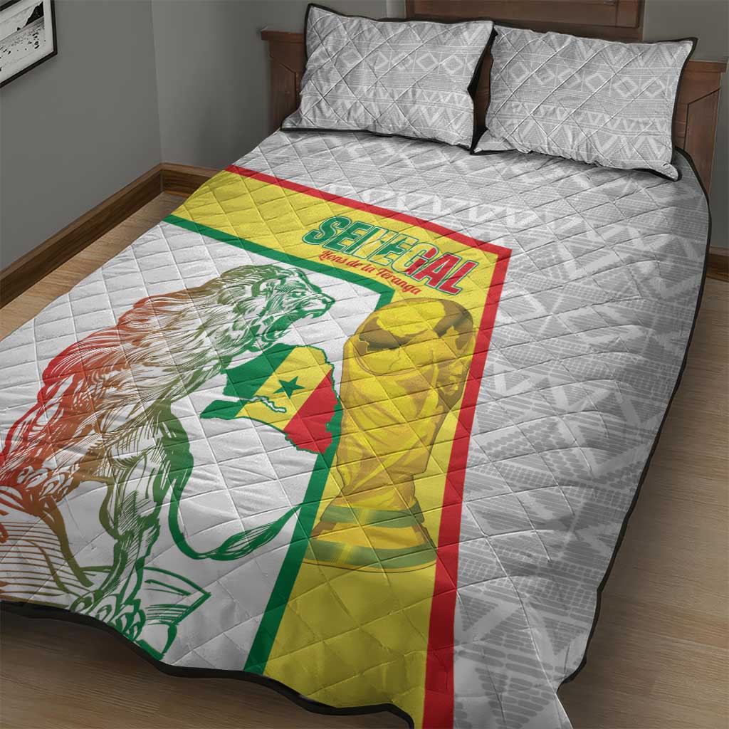 Senegal Football Quilt Bed Set 2026 Come On Lions de la Teranga - African Pride
