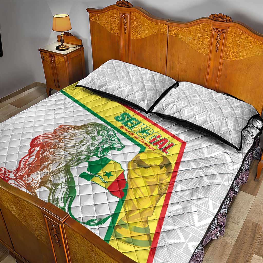 Senegal Football Quilt Bed Set 2026 Come On Lions de la Teranga - African Pride