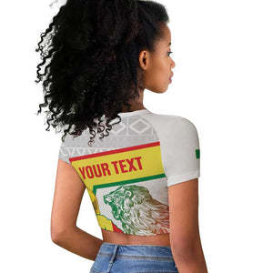 Personalized Senegal Football Raglan Cropped T shirt 2026 Come On Lions de la Teranga LT14