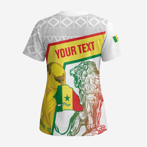 Personalized Senegal Football Scrub Top 2026 Come On Lions de la Teranga - African Pride