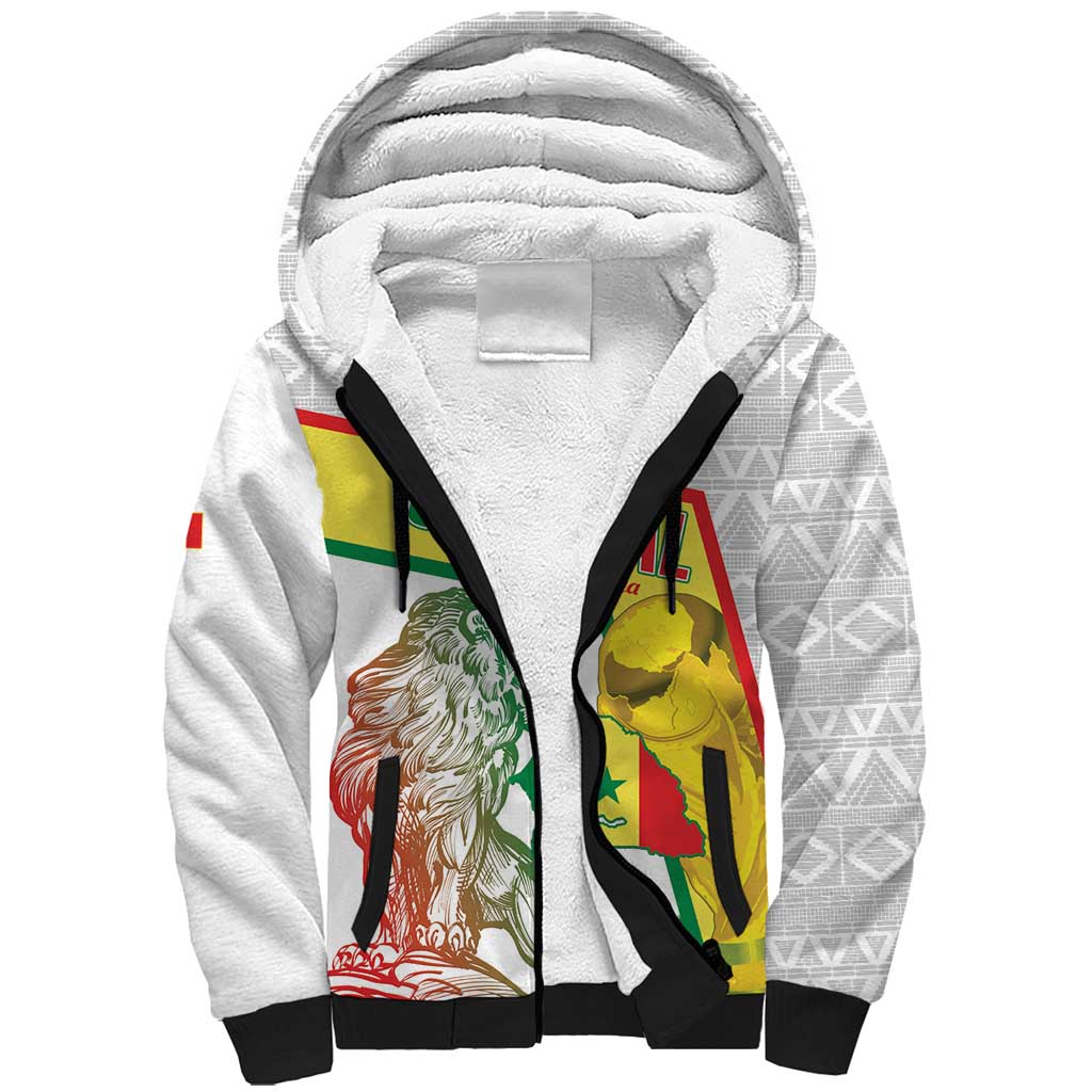 Personalized Senegal Football Sherpa Hoodie 2026 Come On Lions de la Teranga - African Pride