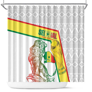 Senegal Football Shower Curtain 2026 Come On Lions de la Teranga - African Pride